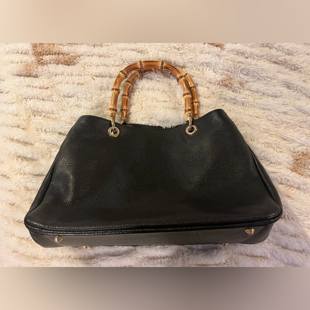 Mark and Graham BAMBOO ELISABETTA SLOUCH HANDBAG no monogram